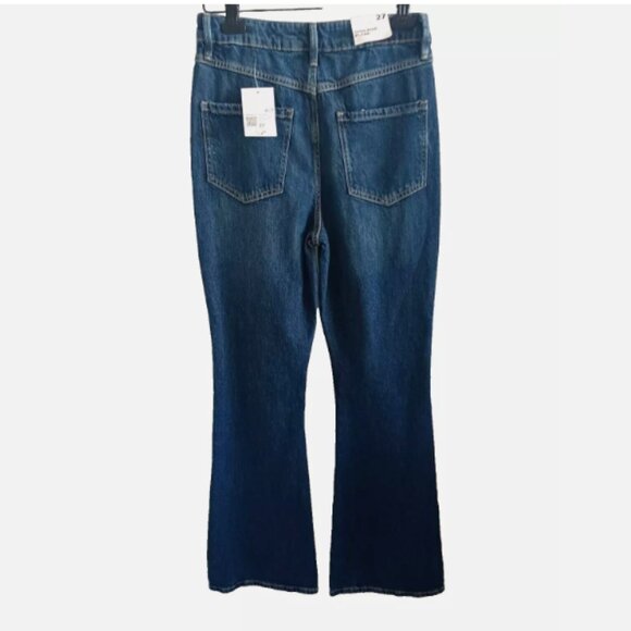 WT Forever 21 High Rise Flare Jeans Size 27 Medium Wash - Picture 4 of 6